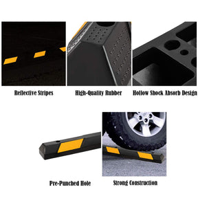 183cm Rubber Parking Block RV Trailer Wheel Tire Stopper Garage Driveway