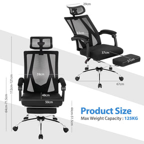 Giantex Ergonomic Office Chair with Footrest