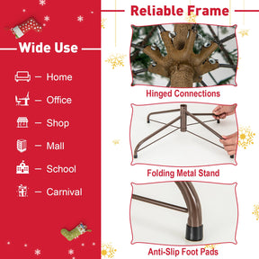 195CM Artificial Christmas Xmas Tree with Auto Timer & LED Lights