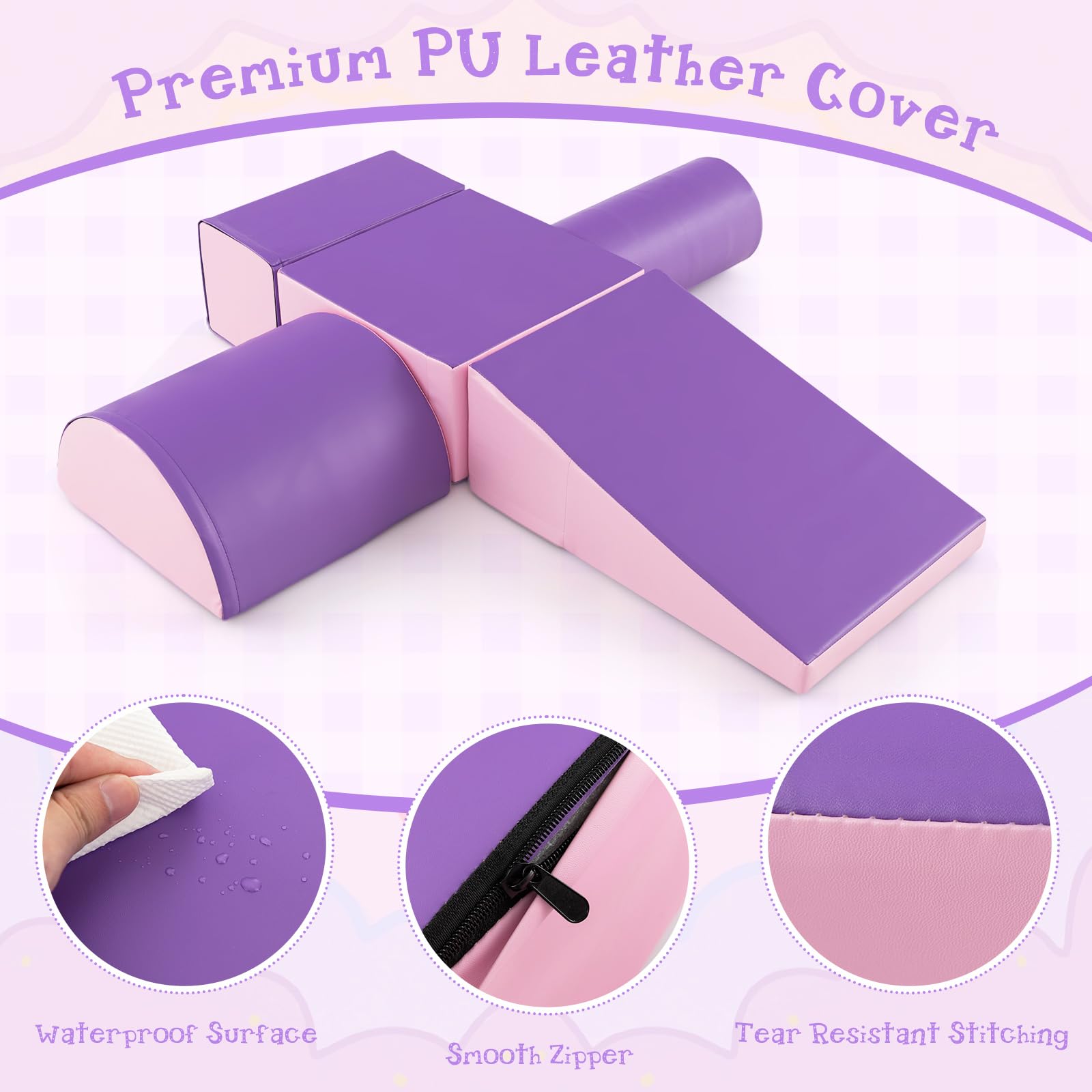 Kid Crawl Climb Foam Shapes Playset for Toddler