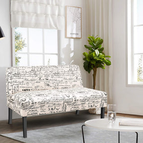 Giantex Armless Loveseat Sofa, 2-Seater Sofa