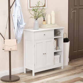 Giantex Bathroom Floor Cabinet, Freestanding Kitchen Cupboard Storage Organizer