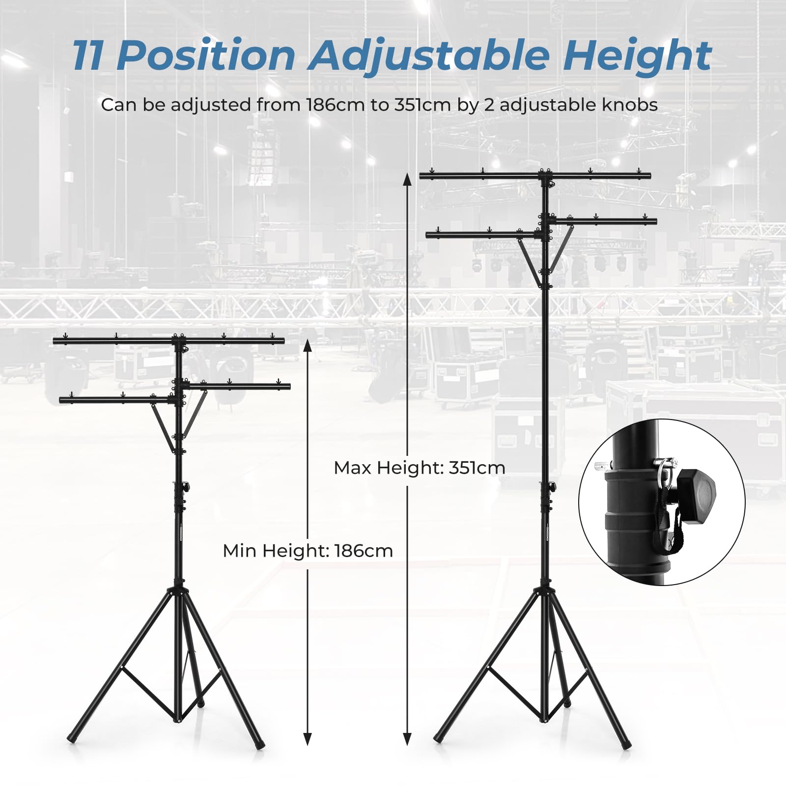 Giantex Audio Mobile DJ Light Stand, LED Light Stand