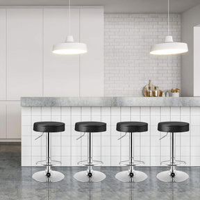 Bar stool, Pub Swivel Barstool Height Adjustable Pub Chairs, Counter Height Bar Stool W/ PU leather