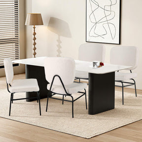 Upholstered Accent Chair Sherpa Reading Chair w/Sponge Padding Modern Side Chair