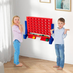 Jumbo 4-to-Score Connect Game Set w/Carrying Bag & 42 Chesses
