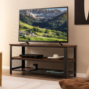 Giantex Console Table TV Stand for 50-Inch Flat Screen TVs, Brown