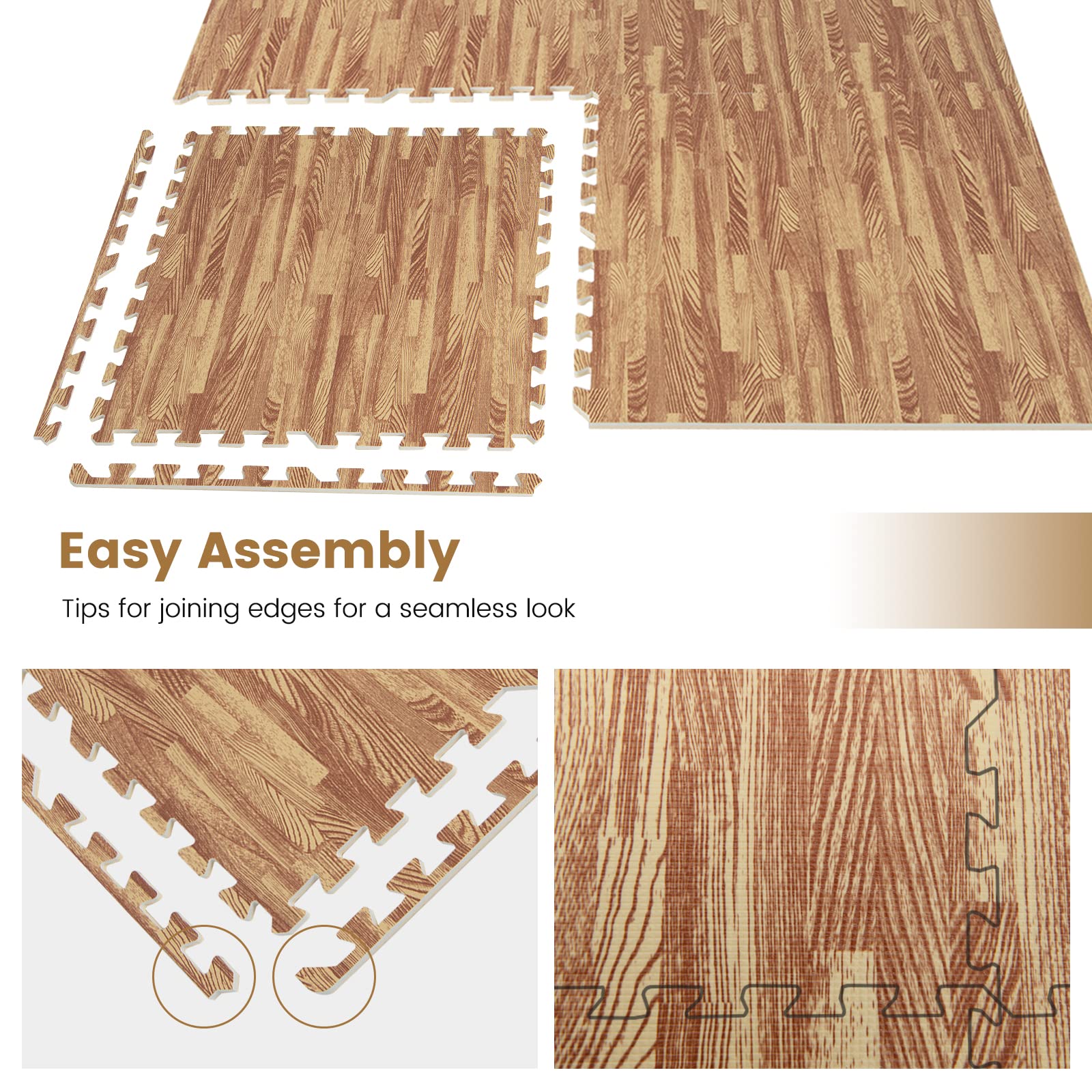 48/96 SQ FT Interlocking Foam Mats, Tiles EVA Floor Mats