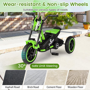 Kids Tricycle, 3-Wheel Toddler Bike with Foot Pedals, Forward/Backward