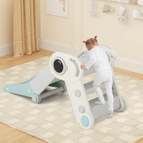 Kids Slide, Indoor Kids Folding Freestanding Slides w/Climber