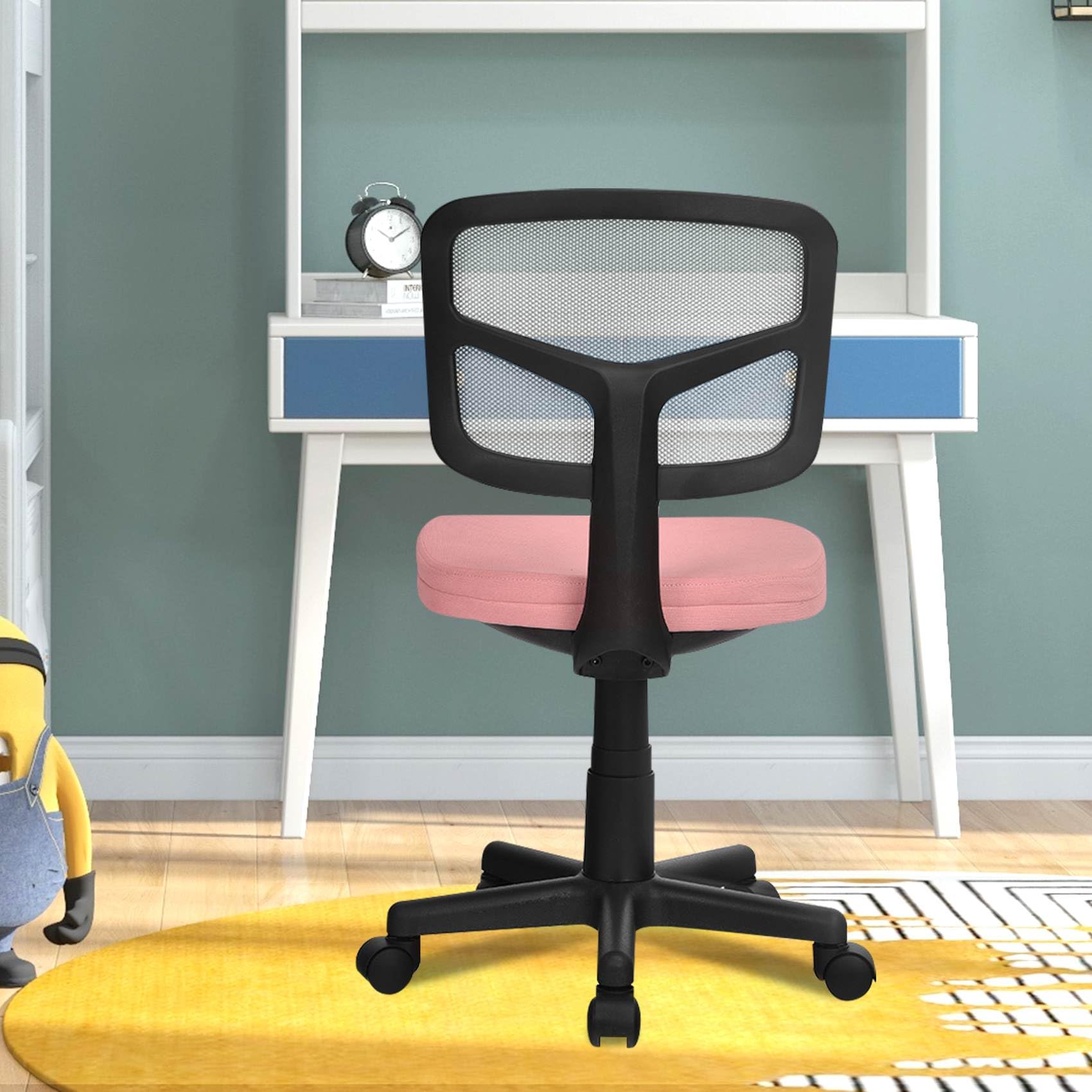 Kids Swivel Desk Computer Chair Home Office Adjustable Children Mesh Study Chair