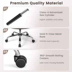 Ergonomic Office Chair for Big & Tall People, 227kg PU Leather Executive Chair w/Extra Wide Seat