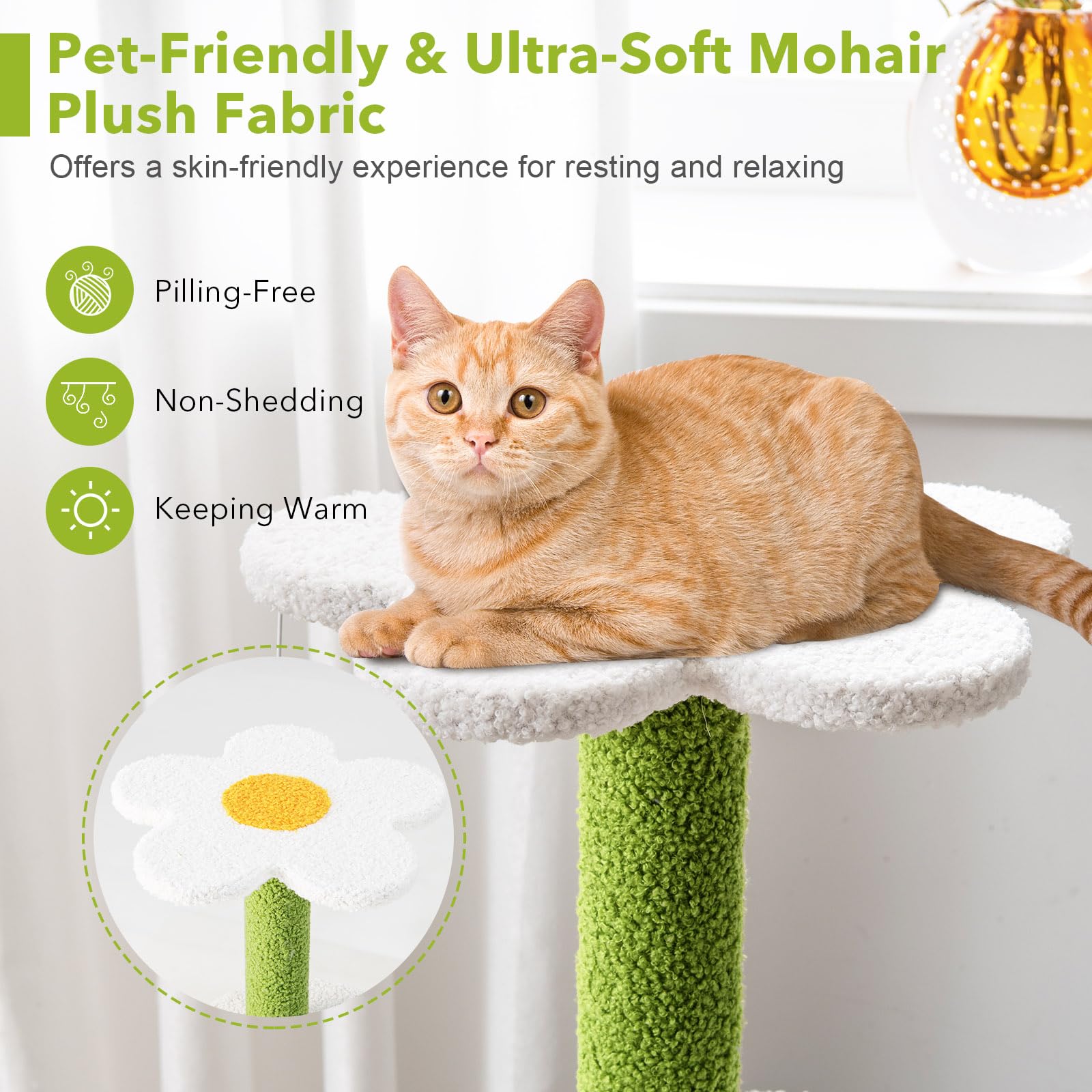4-Tier Modern Cat Tree Tower for Indoor Cats