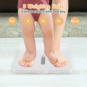 3 in 1 Infant Scale w/Detachable Tray for Body Weight & Height Measurement, Weight Scale w/APP Control