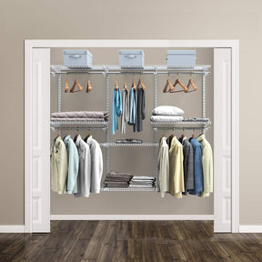 Giantex Custom Closet Organizer, Smart Closet Organizer System, Metal Hanging Storage Organizer Rack