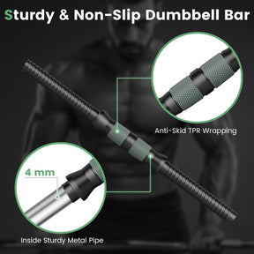20 kg Adjustable Weight Dumbbell Set with 4 Modes for Home Gym Fitness Exercise
