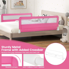 Bed Rails/Bedrail for Toddlers, Height Adjustable Folding Baby Safety Cot Guard, 150 x 55 cm