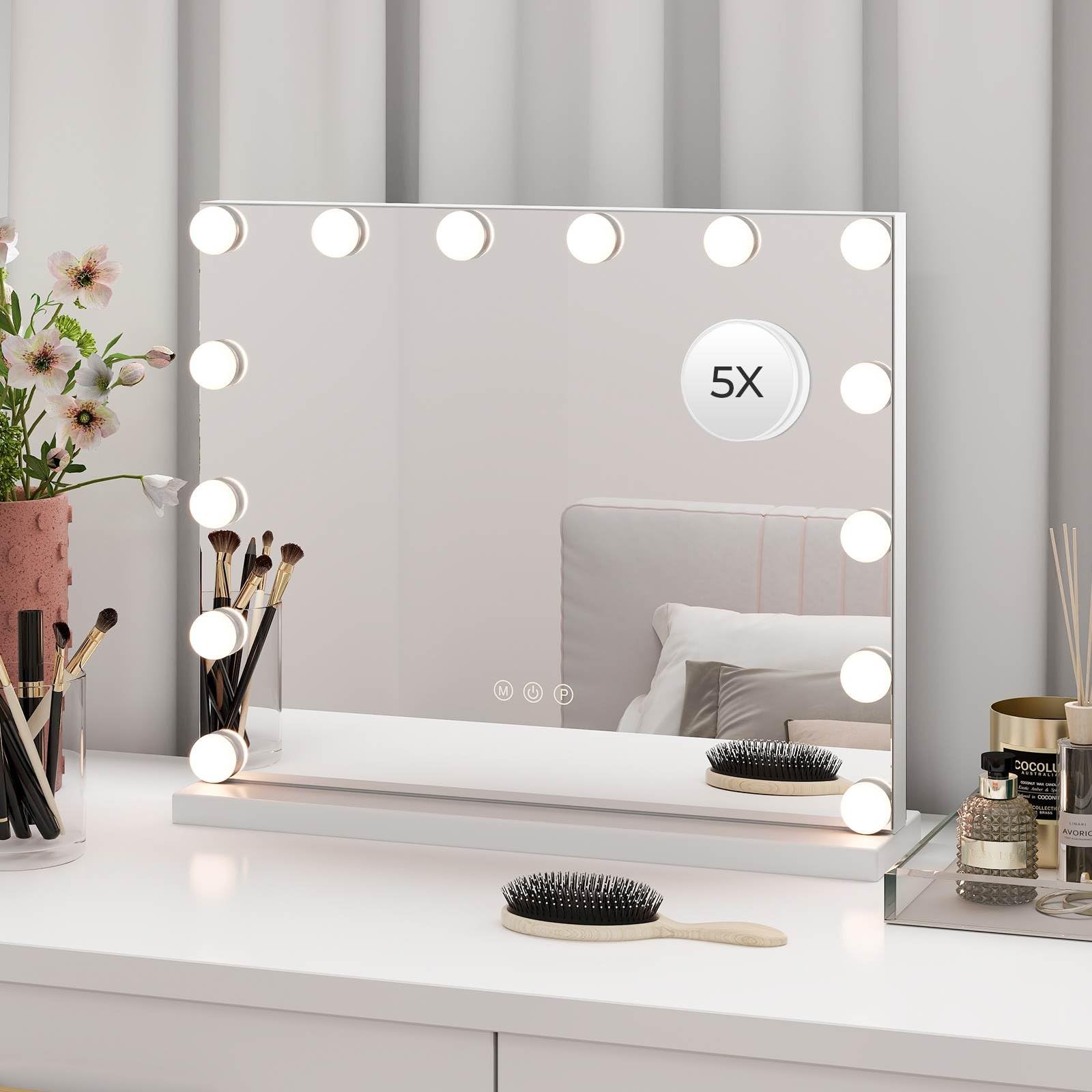 Giantex Vanity Mirror with Lights, Large Makeup Mirror w/ 14 LED Bulbs