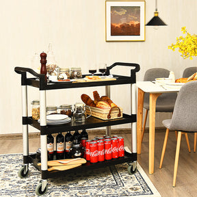 Giantex 3-Tier Rolling Utility Cart, Heavy Duty Food Service Cart