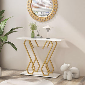 Faux Marble Console Table Foyer Table Entryway Hallway Table Side Table
