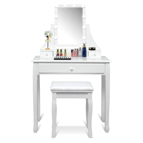 Dressing Table with Mirror & Stool