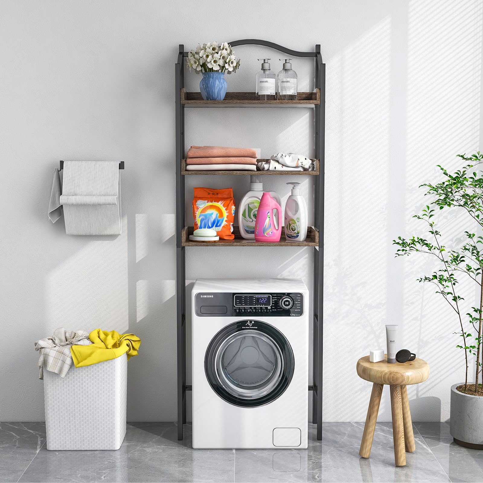 Over The Toilet Storage Rack, 3-Tier Bathroom Shelf Organizer