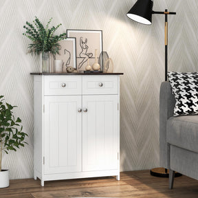 Giantex Bathroom Floor Cabinet, Freestanding Storage Organizer with 2 Drawers