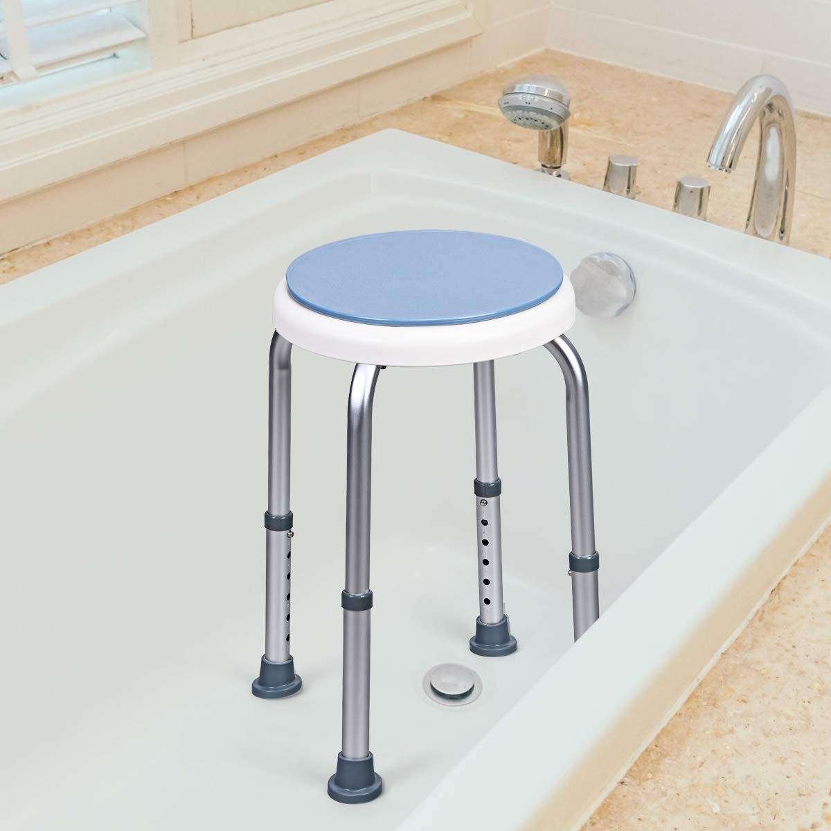 Giantex 360° Rotating Shower Stool