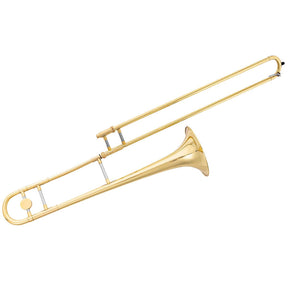 HONEY JOY B Flat Tenor Slide Trombone Brass, B Flat Wind Instrument for Kids Adults with Case, Gloves & Mouthpiece