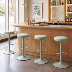 Bar Stools Set of 2, Kitchen Bar Stools w/Height Adjustment