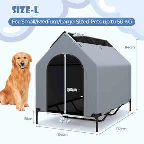 132cm Elevated Dog House for Large Breeds