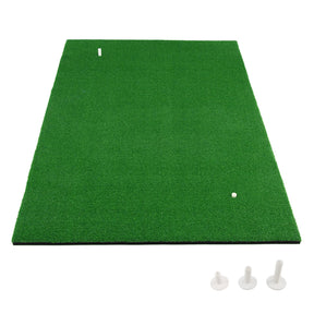 Golf Hitting Mat, Standard Real Feel Golf Practice Mat with Synthetic Turf and 2 Tee Positions