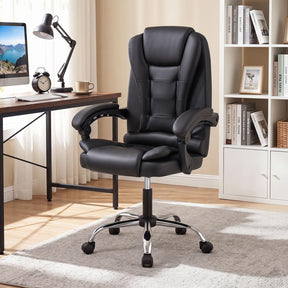 Executive Chair, Big High Back Office Chair with Linkage Armrests, Adjustable Height and Backrest