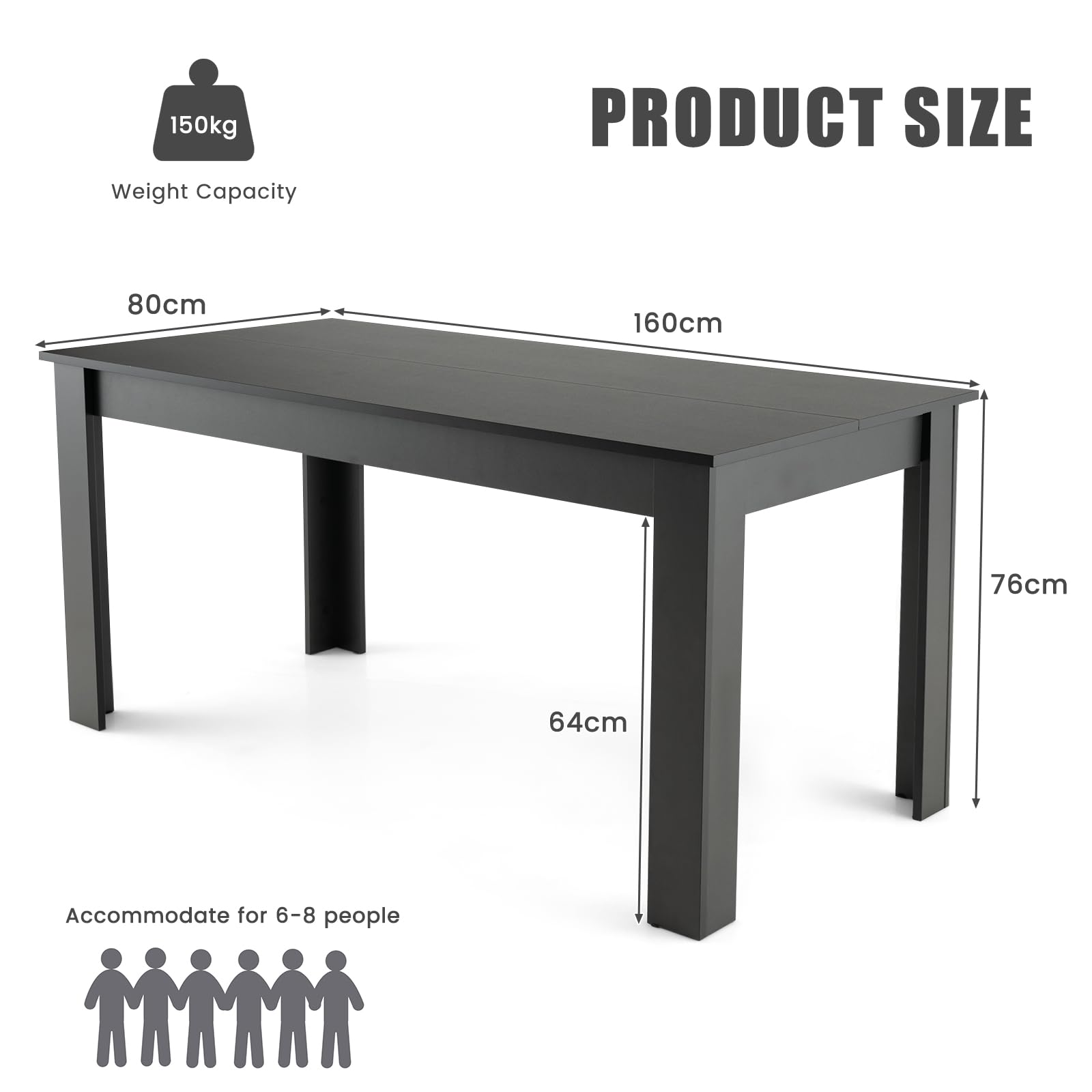 Giantex 160 CM Dining Table