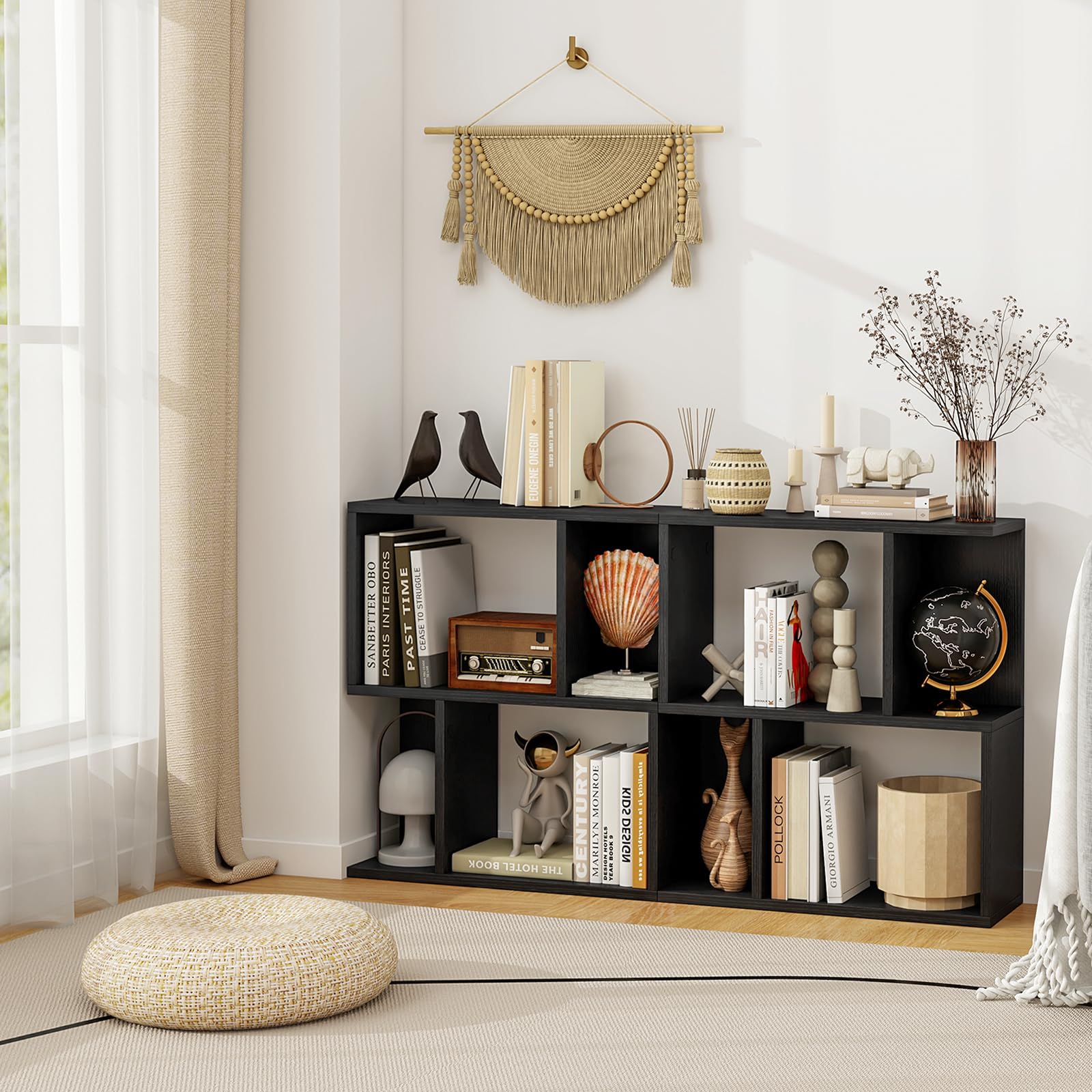 3-Tier Bookshelf, Display Shelf for Small Space