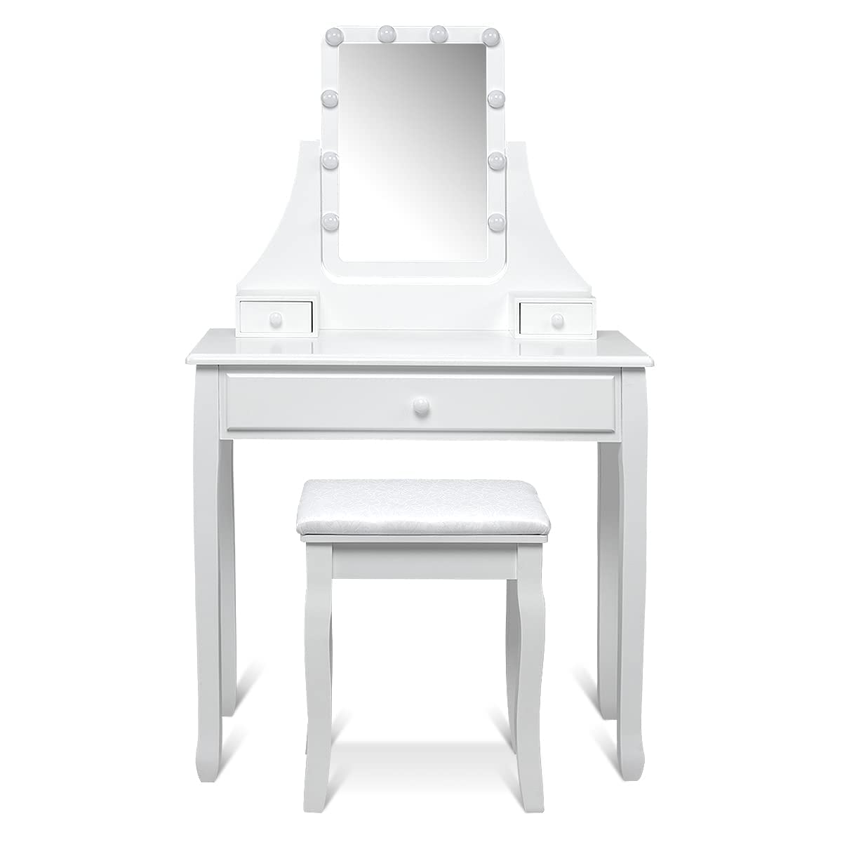 Dressing Table with Mirror & Stool