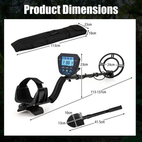 Metal Detector for Adults, Professional Higher Accuracy Gold Detector with Backlit LCD Display