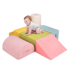 6-Piece Baby Climbing Blocks Kids Indoor Soft Play Structure