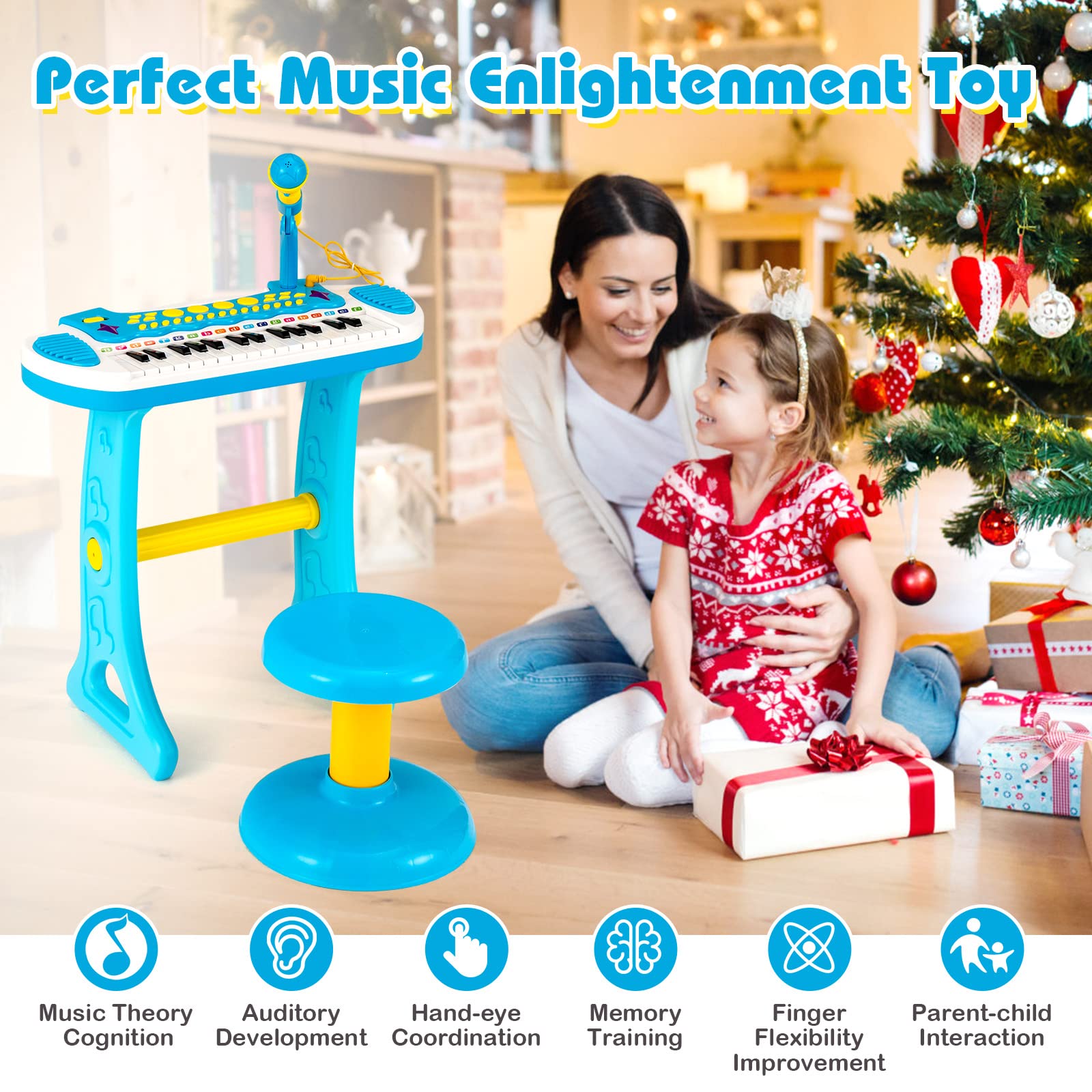 HONEY JOY 31-Key Electronic Keyboard Piano