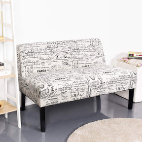 Giantex Armless Loveseat Sofa, 2-Seater Sofa