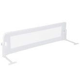 BABY JOY 152 x 42 cm Swing Down Baby Bed Guard Rail w/Adjustable Safety Strap