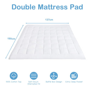 Mattress Pad Cover, Single/Double/Queen/King Size