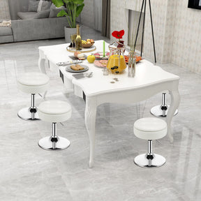Giantex Vanity Stool with Storage, 360° Swivel PU Leather Vanity Chair, 50-66cm Height Adjustable Makeup Stool