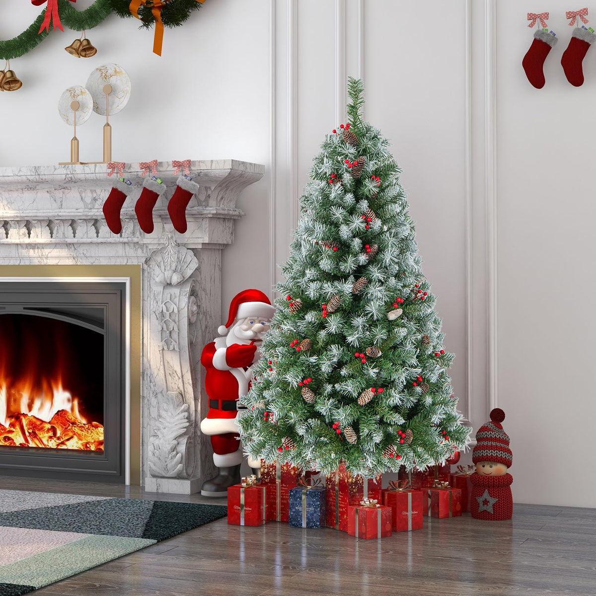 1.5m Artificial Xmas Tree with 450 PVC Branch Tips for Decoration