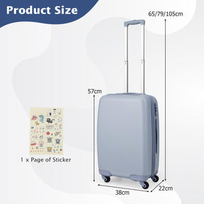 Hard-Side Luggage with Spinner Wheels, 20" Carry-on Luggage with TSA Lock