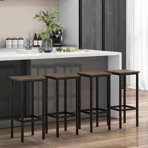 72cm Bar Chair with Metal Legs & Footrest