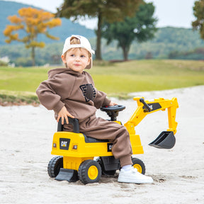 HONEY JOY Kid's Rid-On Digger, Functional Excavator Toy
