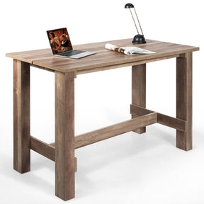 Giantex Dining Table, Rectangular Counter Height Table, Retro Kitchen Table, Space-Saving Bar Table for Dining Room