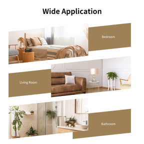 Giantex 80cm x 50cm Bathroom Wall Mirror, Rectangular Wall Hanging Mirror (Gold)