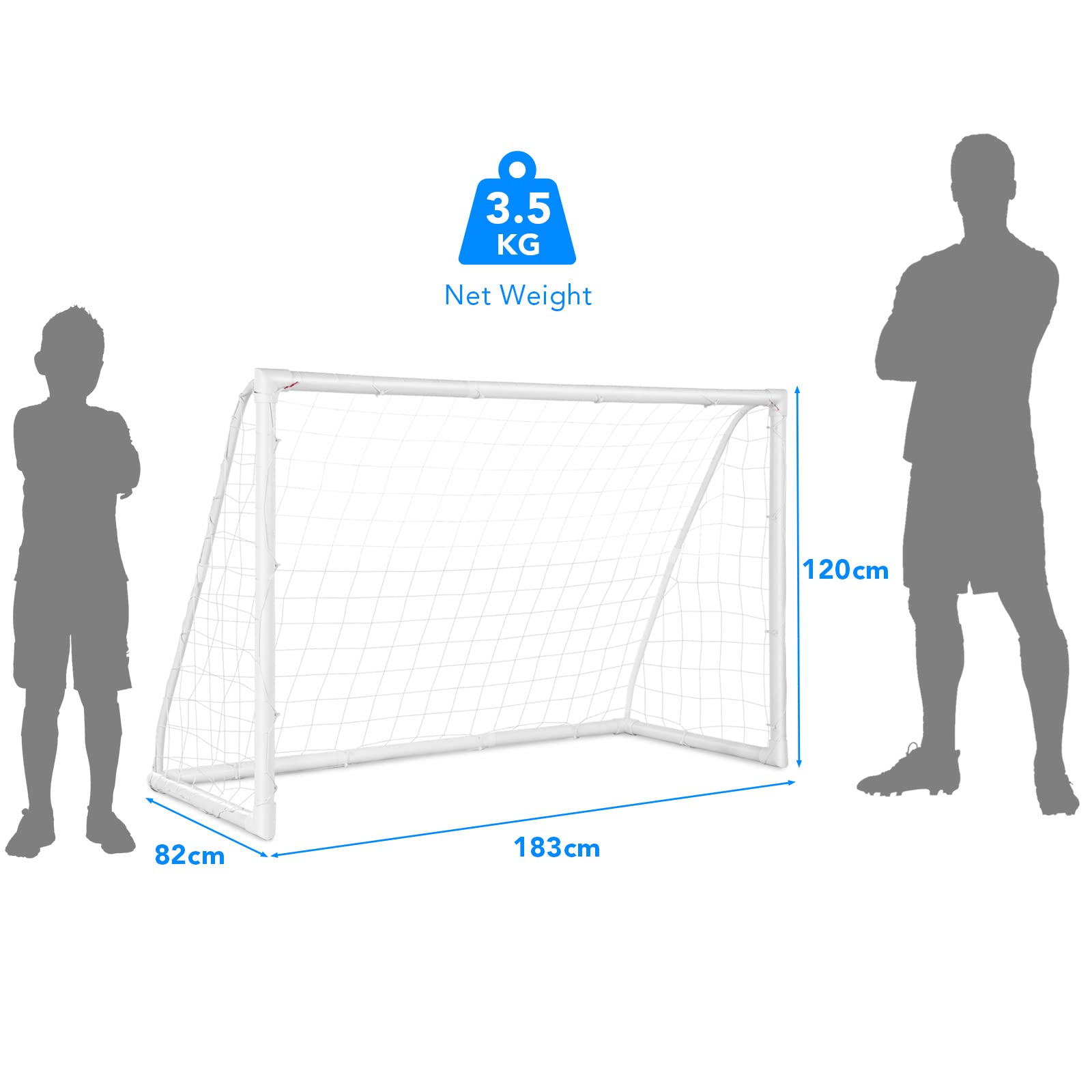 Kids Portable Soccer Goal, 1.8m x 1.2m FT Backyard Soccer Goal and Net with Strong PVC Frame